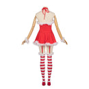 Christmas Party Event Cosplay Costume Halter Neck Dress Socks - AwwwCos