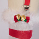 Christmas Party Event Cosplay Costume Halter Neck Dress Socks - AwwwCos