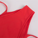 Christmas Party Event Cosplay Costume Halter Neck Dress Socks - AwwwCos