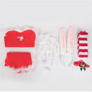 Christmas Party Event Cosplay Costume Halter Neck Dress Socks - AwwwCos