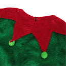 Christmas Party Women Cosplay Costume Mini Dress Hat Belt Socks