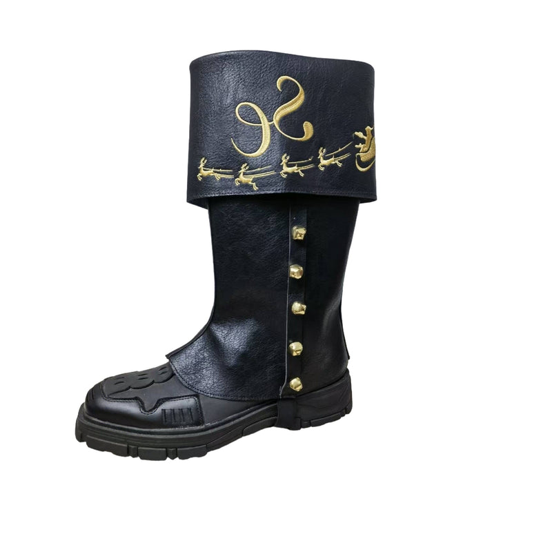 Christmas Santa Claus Cosplay Shoes Accessory Xmas Boot Covers - AwwwCos