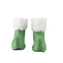 Christmas Santa Elf Cosplay Short Boots With Golden Bell At The Shoe Toe - AwwwCos