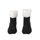 Christmas Santa Elf Cosplay Short Boots With Golden Bell At The Shoe Toe - AwwwCos