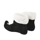 Christmas Santa Elf Cosplay Short Boots With Golden Bell At The Shoe Toe - AwwwCos