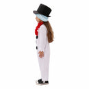 Christmas Snowman Cosplay Costume White Jumpsuit Scarf Hat - AwwwCos