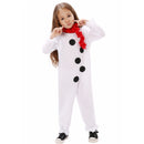 Christmas Snowman Cosplay Costume White Jumpsuit Scarf Hat - AwwwCos