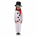 Christmas Snowman Cosplay Costume White Jumpsuit Scarf Hat - AwwwCos