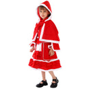 Christmas Stage Performance Costume Kid Girl Lolita Dress Shawl