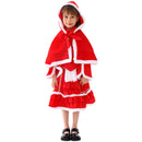 Christmas Stage Performance Costume Kid Girl Lolita Dress Shawl