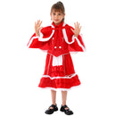 Christmas Stage Performance Costume Kid Girl Lolita Dress Shawl
