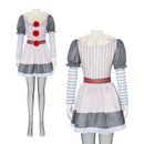 Circus Joker Clown Female Cosplay Puff Sleeve Mini Dress