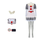 Circus Joker Clown Female Cosplay Puff Sleeve Mini Dress