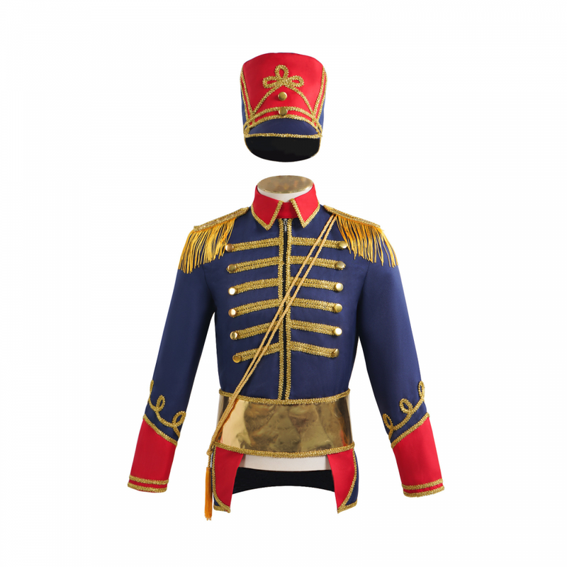 Circus Ringmaster Lion Tamer Show Men Outfits Tailcoat Jacket Hat
