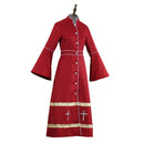 Clergy Cosplay Trench Church Robes Buttons Choir Robe Vestment Costume - AwwwCos
