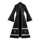 Clergy Cosplay Trench Church Robes Buttons Choir Robe Vestment Costume - AwwwCos