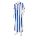 Clergy Dress Church Blue White Striped Priest Choir Liturgical Robe - AwwwCos