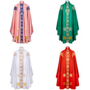 Clergy Elegance Vestments Catholic Priest Church Mass Vestment Robe - AwwwCos