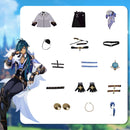 Game Genshin Impact Kaeya Alberich Cosplay Costume Roleplay Outfit with Cloak
