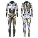 Clown Women Cosplay Costume Sexy 3D printed Tight Jumpsuit - AwwwCos