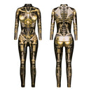 Clown Women Cosplay Costume Sexy 3D printed Tight Jumpsuit - AwwwCos
