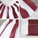 Clown in A Cornfield Clown Cosplay Costume Red Stripes Jumpsuit - AwwwCos