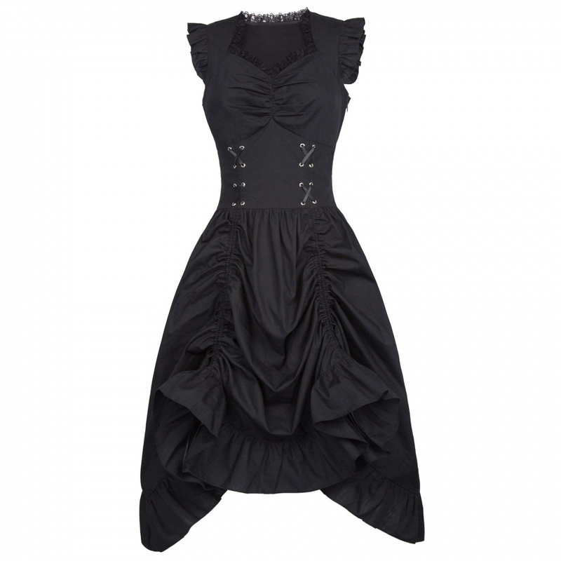 Cocktail Party Wear Gothic Faire Costume Steampunk Victorian Dress