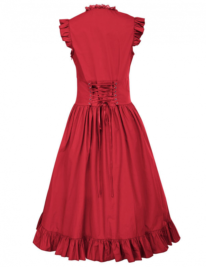 Cocktail Party Wear Gothic Faire Costume Steampunk Victorian Dress