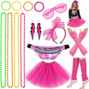 Colorful Lace Hair Band Headband Fishing Net Gloves Legging Party Accessories - AwwwCos