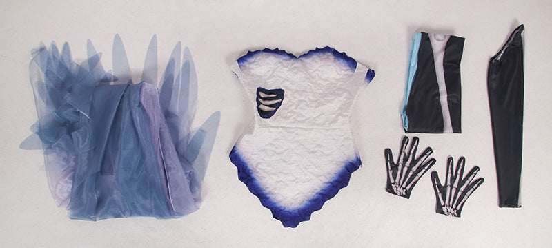 Movie Corpse Bride Cosplay Costume Emily Wedding Dress Ghost Bride Outfit - AwwwCos