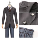 Corpse Bride Victor Van Dort Cosplay Costume Grey Uniform Suit