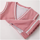 Cosmic Princess Kaguya! Ayatsumugi Roka Cosplay Costume Pink Vest Sailor Suit