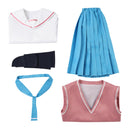 Cosmic Princess Kaguya! Ayatsumugi Roka Cosplay Costume Pink Vest Sailor Suit