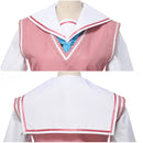 Cosmic Princess Kaguya! Ayatsumugi Roka Cosplay Costume Pink Vest Sailor Suit