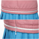 Cosmic Princess Kaguya! Ayatsumugi Roka Cosplay Costume Pink Vest Sailor Suit