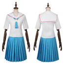 Cosmic Princess Kaguya! Iroha Sakayori Cosplay Costume Sailor Suit Blue Skirt
