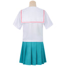 Cosmic Princess Kaguya! Iroha Sakayori Cosplay Costume Turquoise Green Sailor Suit