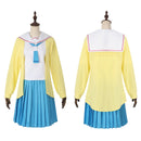 Cosmic Princess Kaguya! Isayama Mami Cosplay Costume Yellow Coat Sailor Suit