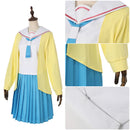 Cosmic Princess Kaguya! Isayama Mami Cosplay Costume Yellow Coat Sailor Suit