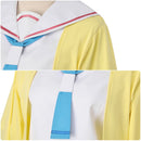 Cosmic Princess Kaguya! Isayama Mami Cosplay Costume Yellow Coat Sailor Suit