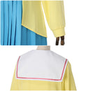 Cosmic Princess Kaguya! Isayama Mami Cosplay Costume Yellow Coat Sailor Suit