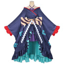 Cosmic Princess Kaguya! Yachiyo Cosplay Costume High Low Navy Blue Kimono