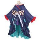 Cosmic Princess Kaguya! Yachiyo Cosplay Costume High Low Navy Blue Kimono
