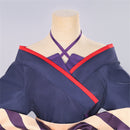 Cosmic Princess Kaguya! Yachiyo Cosplay Costume High Low Navy Blue Kimono