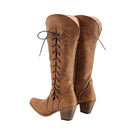 Cowgirl Cosplay Shoes Western Cowboy Over the Knee Embroidered Boots - AwwwCos