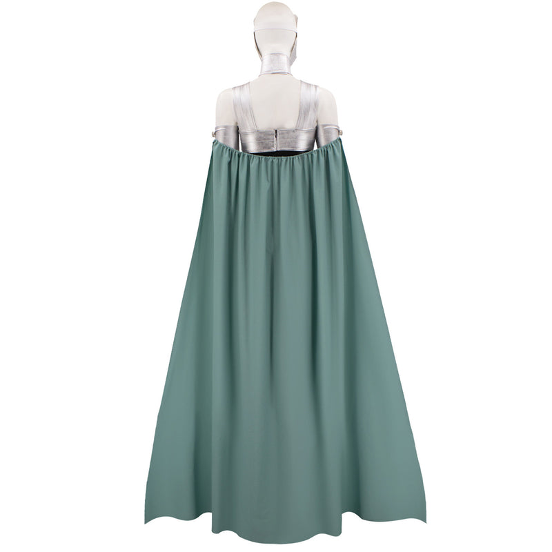 Creature Commandos Circe Cosplay Costume Green Cloak Black Top