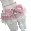 Cute Pink Maid Cosplay Costume Sweet Lolita Swimwear Accessories