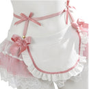 Cute Pink Maid Cosplay Costume Sweet Lolita Swimwear Accessories