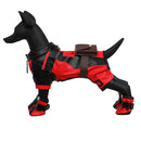 Deadpool & Wolverine Dogpool Cosplay Costume Dog Red Cute Leather Clothes - AwwwCos