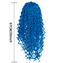 Descendants: The Rise of Red Cosplay Wig Blue Curly Hairpieces